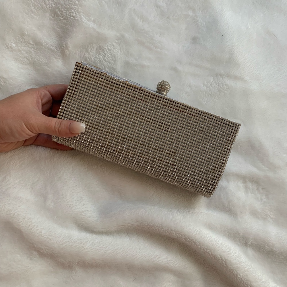 Charming Charlie rhinestone clutch